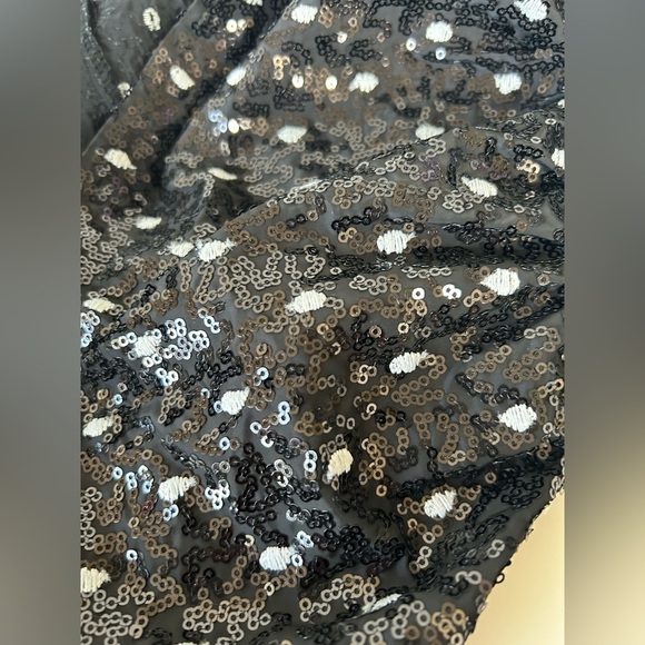 NWOT ZARA TRAPEZE DRESS. BLK/WTE POLKA DOTS. FLATTERING ON ALL BODY TYPES Sz. L - Picture 8 of 10